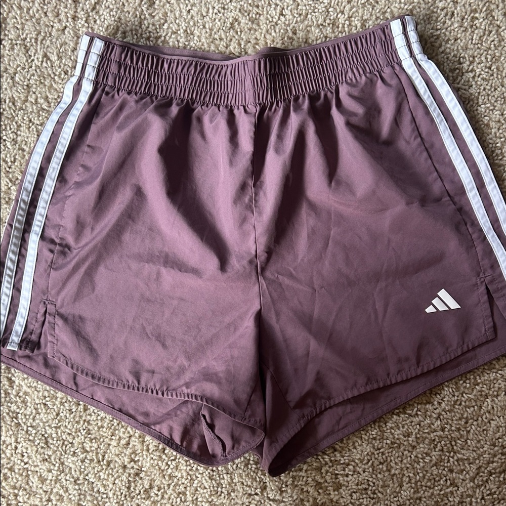 Adidas Women's Mauve High Rise Athletic Shorts